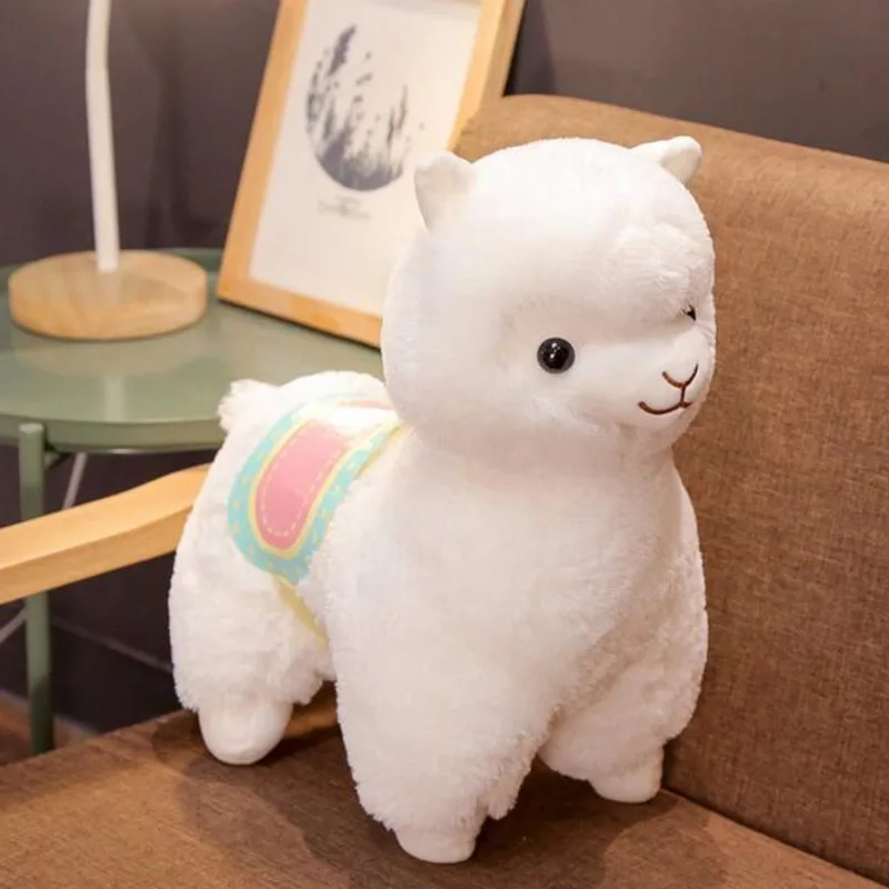М'яка Плюшева Іграшка Plush Альпака Лама 35 см Біла (9248)