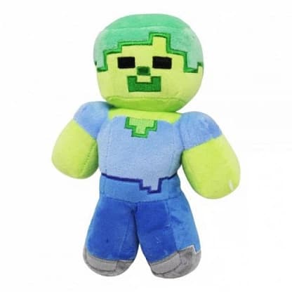 М'яка іграшка Майнкрафт Зомбі 20 см Зелений Minecraft (6302)