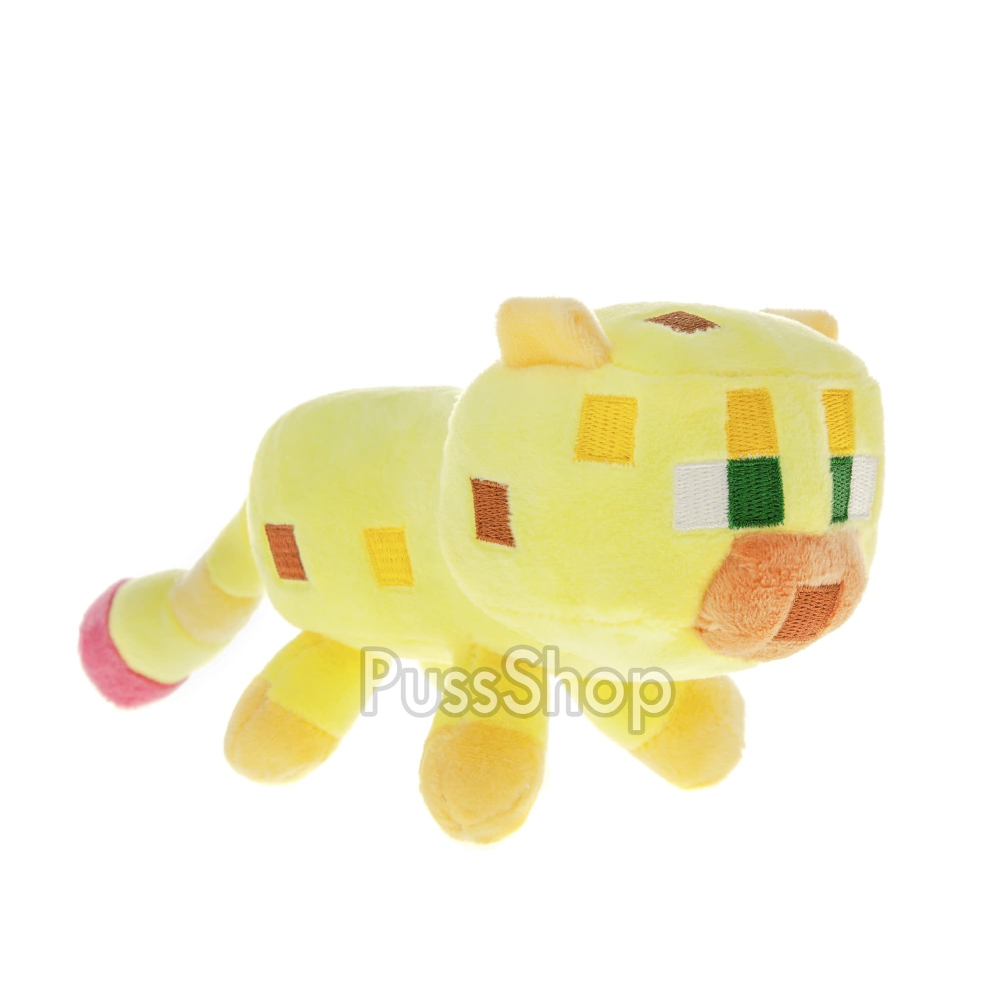 М'яка іграшка герой Plush Кот Оцелот 23 см Жовтий Minecraft (6306)