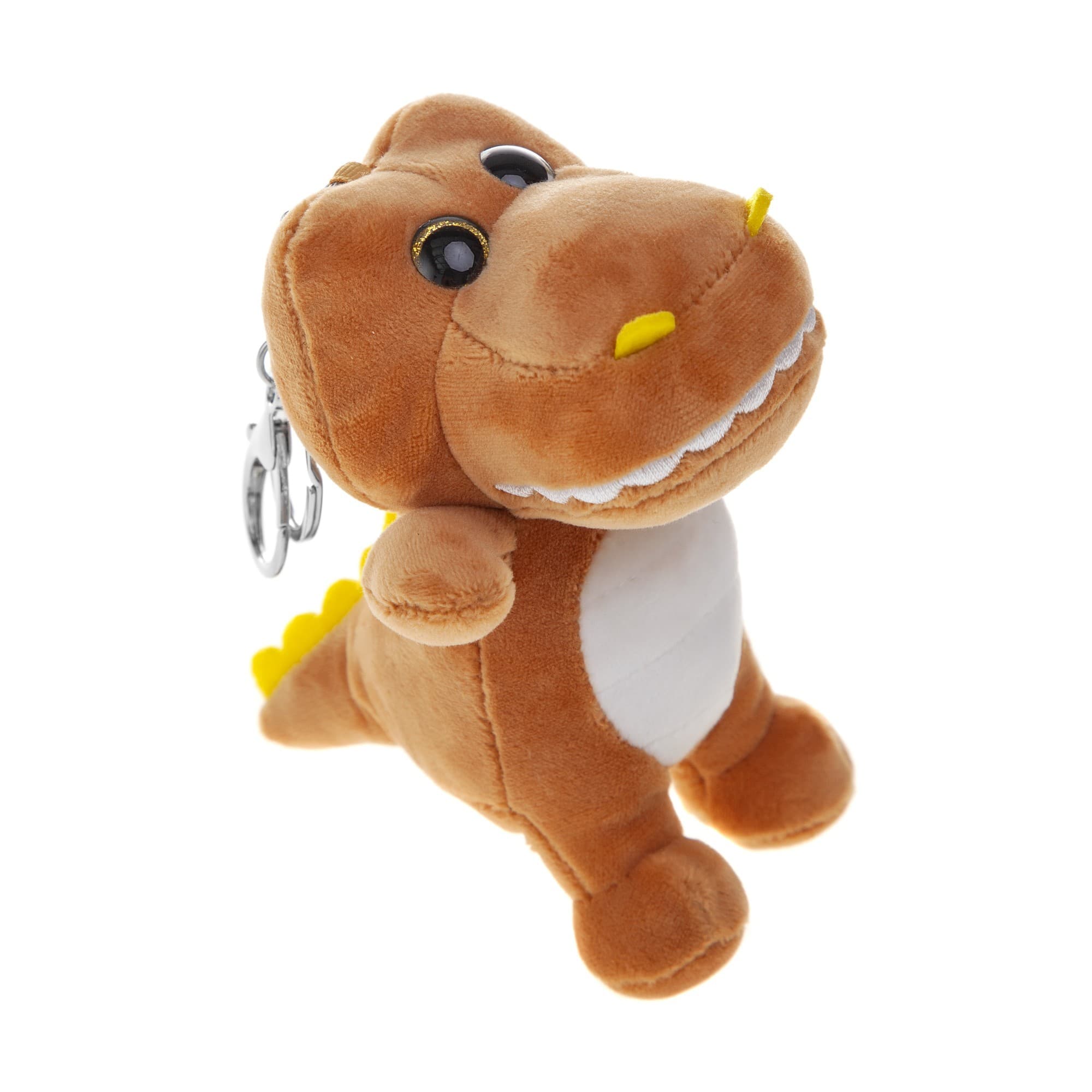 Брелок Плюшевий Plush "Дінозавр" 12 см коричневий (9703)