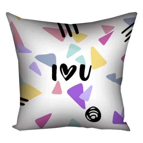 Подушка Plush I LOVE YOU 40х40 белая (0656)
