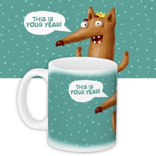 Чашка собака з короною "This is your year" 330 мл (0360)