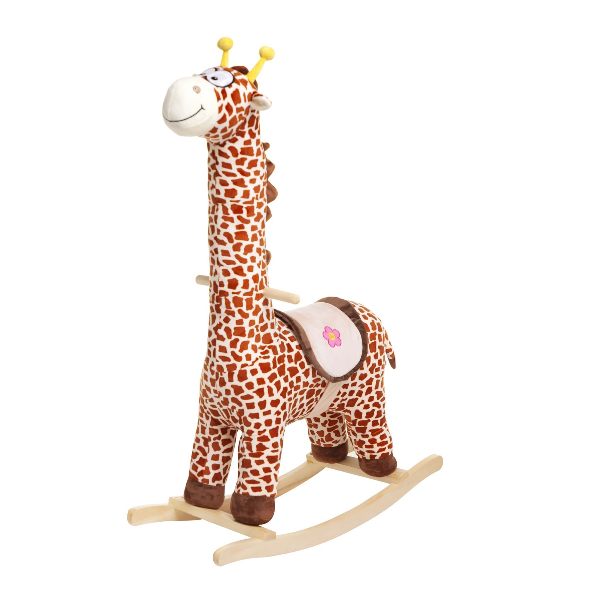 Дитяча іграшка качалка Plush "Жіраф" 105х60х30 см коричневий (9601)