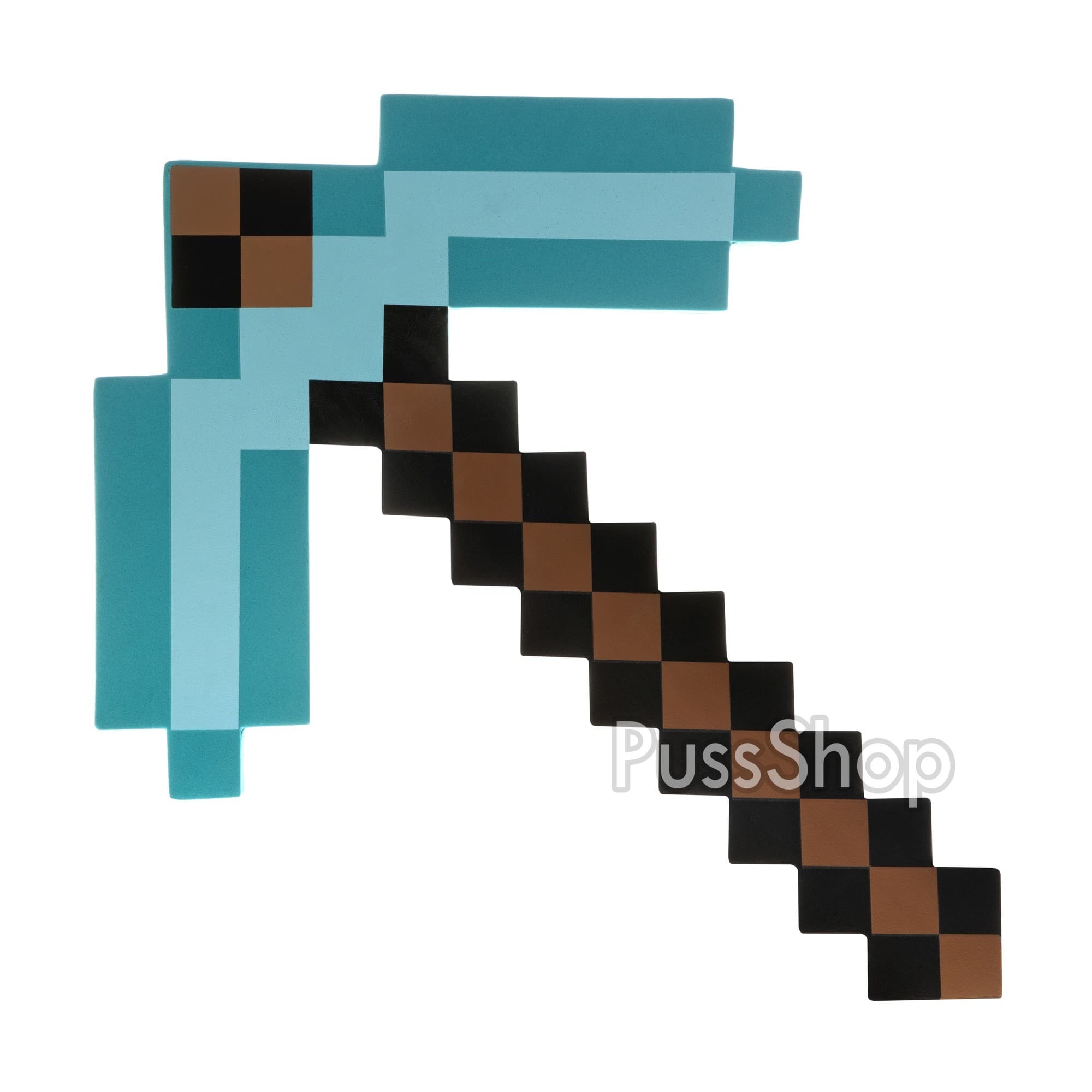Іграшка Кирка Майнкрафт Діамантова зачарована Minecraft 45 см бірюзова (6353)