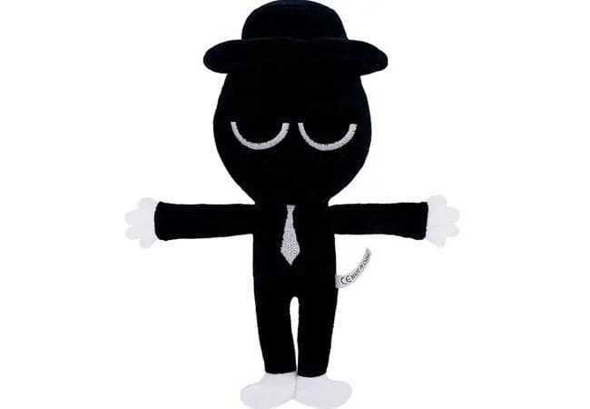 М'яка іграшка Спрункі чорний Блек 25 см Нова Фаза (з кінцівками) Sprunki Incredibox (2005252)
