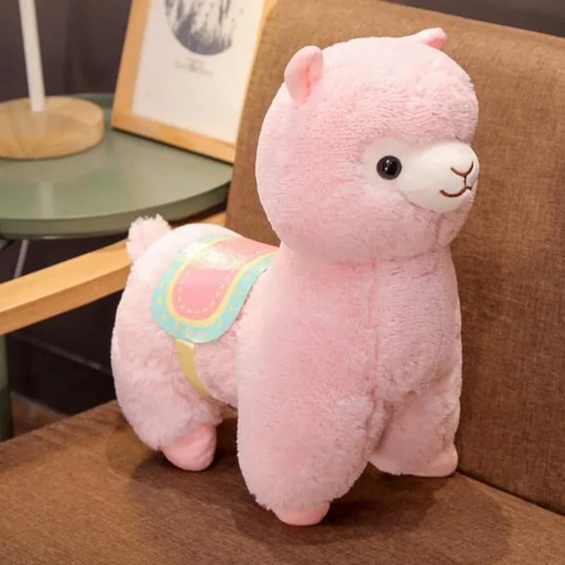 М'яка Плюшева Іграшка Plush Альпака Лама 35 см Рожева (9249)