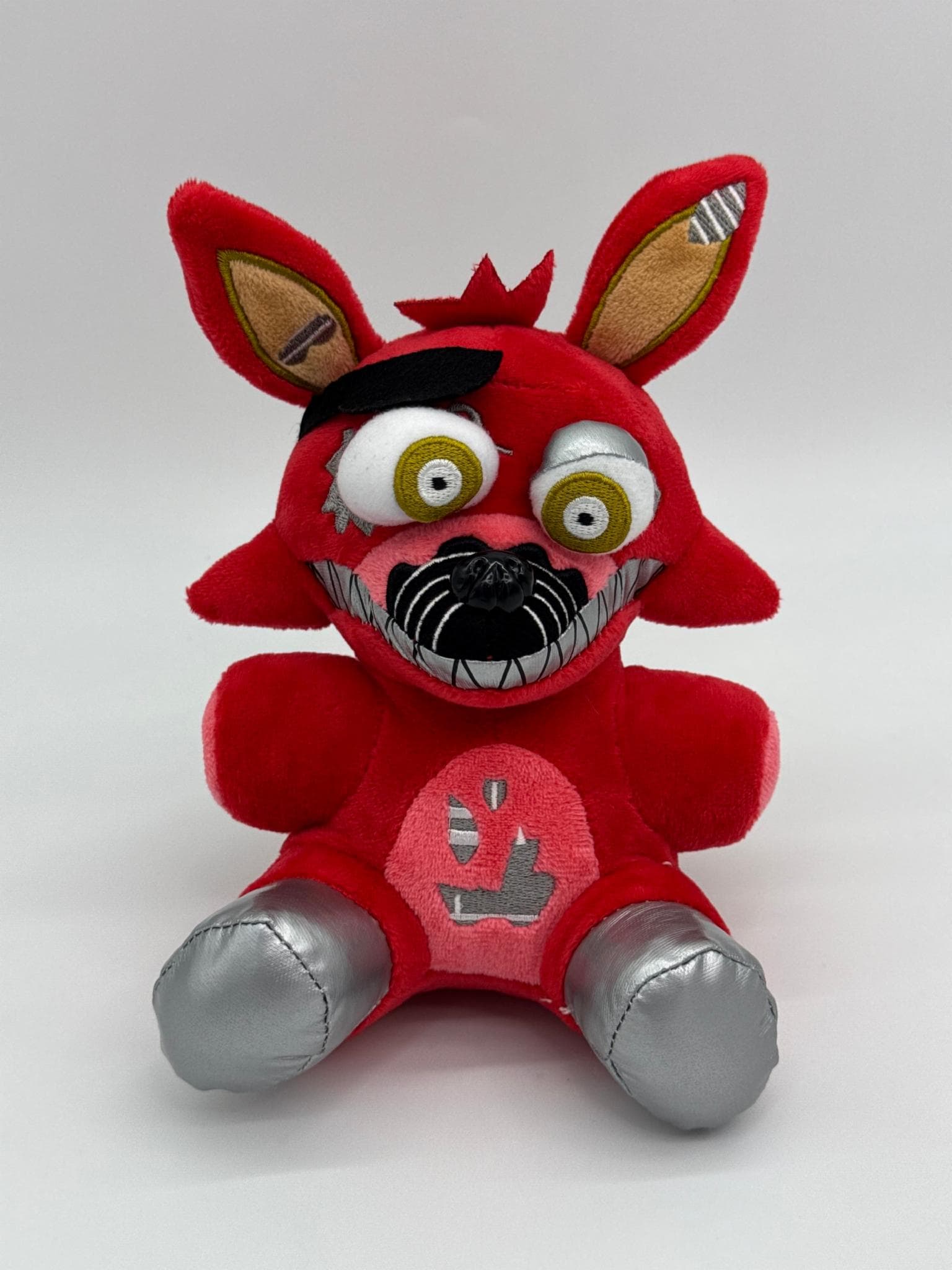 М’яка іграшка аніматронік кошмарний Фоксі Лис червоний 18 см - FNAF / 5 ночей з Фредді