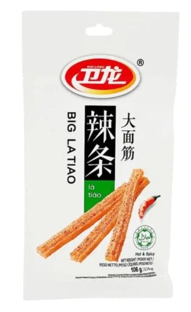 Китайський гострий снек Latiao (латяо) соєве м’ясо Weilong Big Hot & Spicy 106 г (5660)