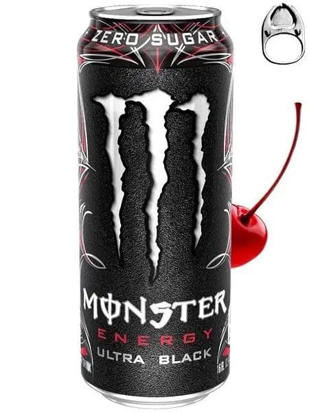 Енергетик Monster Energy Ultra Black 500 мл - чорна вишня без цукру (0002809)