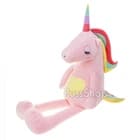 М'яка Плюшева Іграшка Plush Єдиноріг зі звисаючими лапками 60 см рожевий (9037)