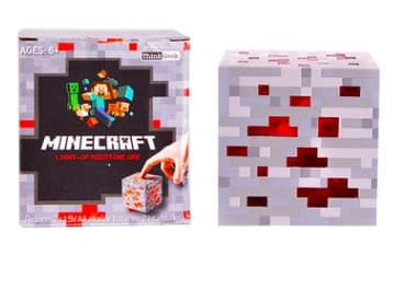 Нічник Майнкрафт Куб Червоний LED Minecraft 8х8 см (6272)