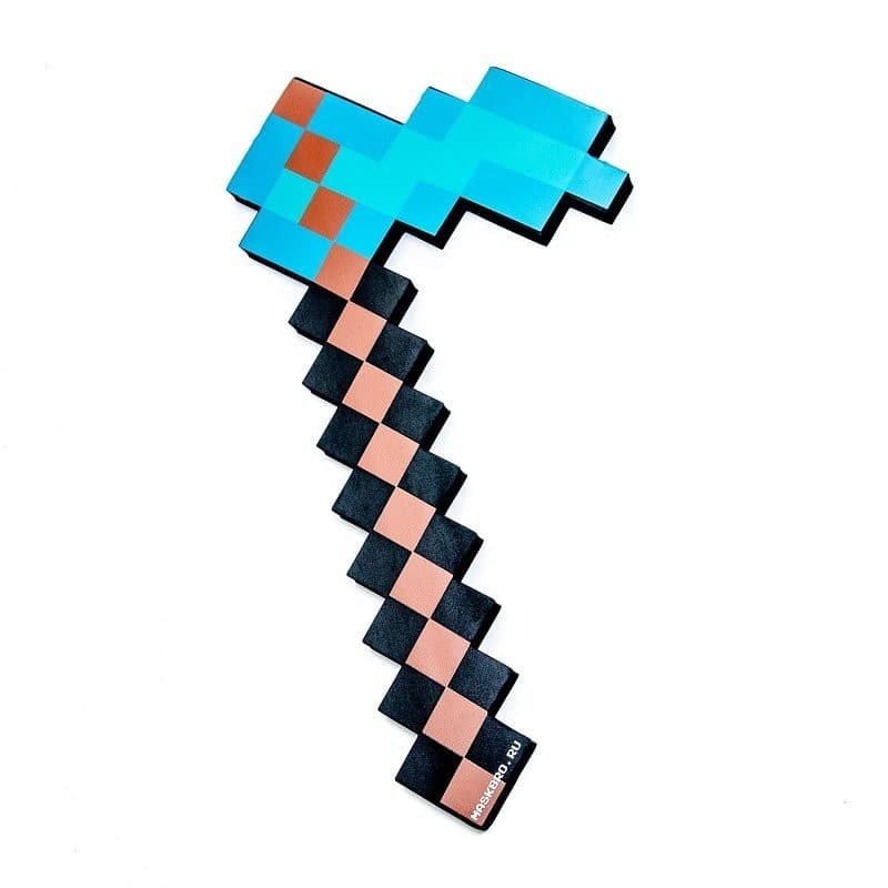 Іграшка Мотика Майнкрафт Діамантова Minecraft 42 см блакитна (6401)