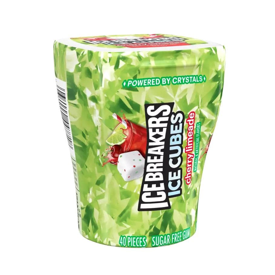 Жувальна гумка Айс Кубс Вишня Лайм без цукру 40 шт, Жуйка Ice Breakers Ice Cubes Cherry Limeade (52142)