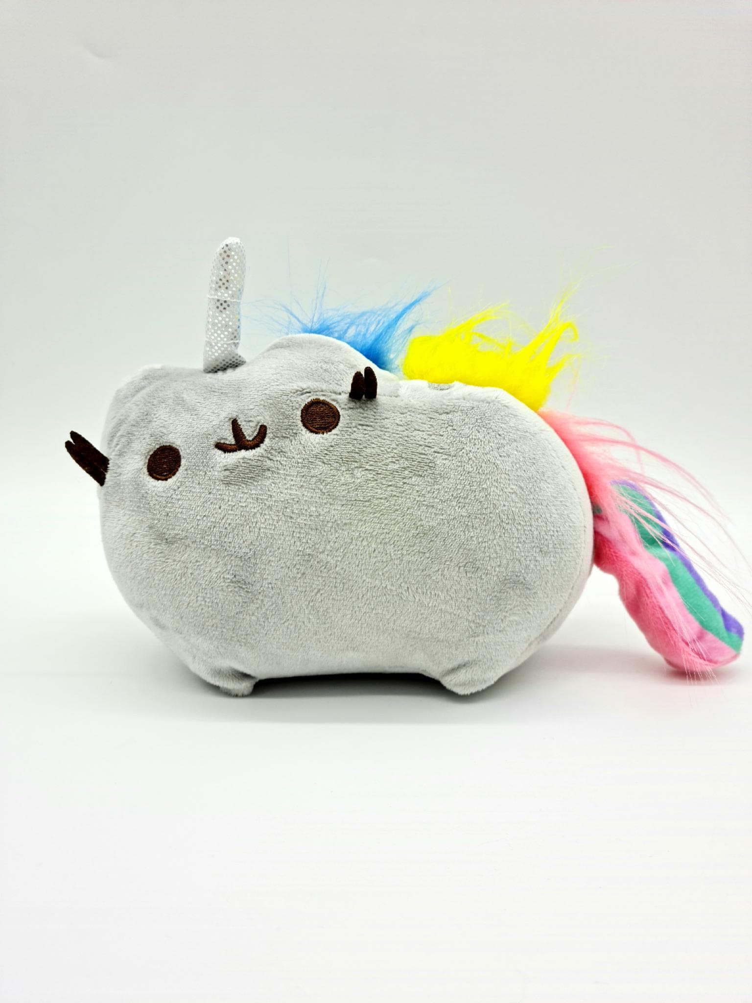 М'яка Плюшева Іграшка Plush Кіт Пушин Єдиноріг Сірий Pusheen 15 см (1024610)