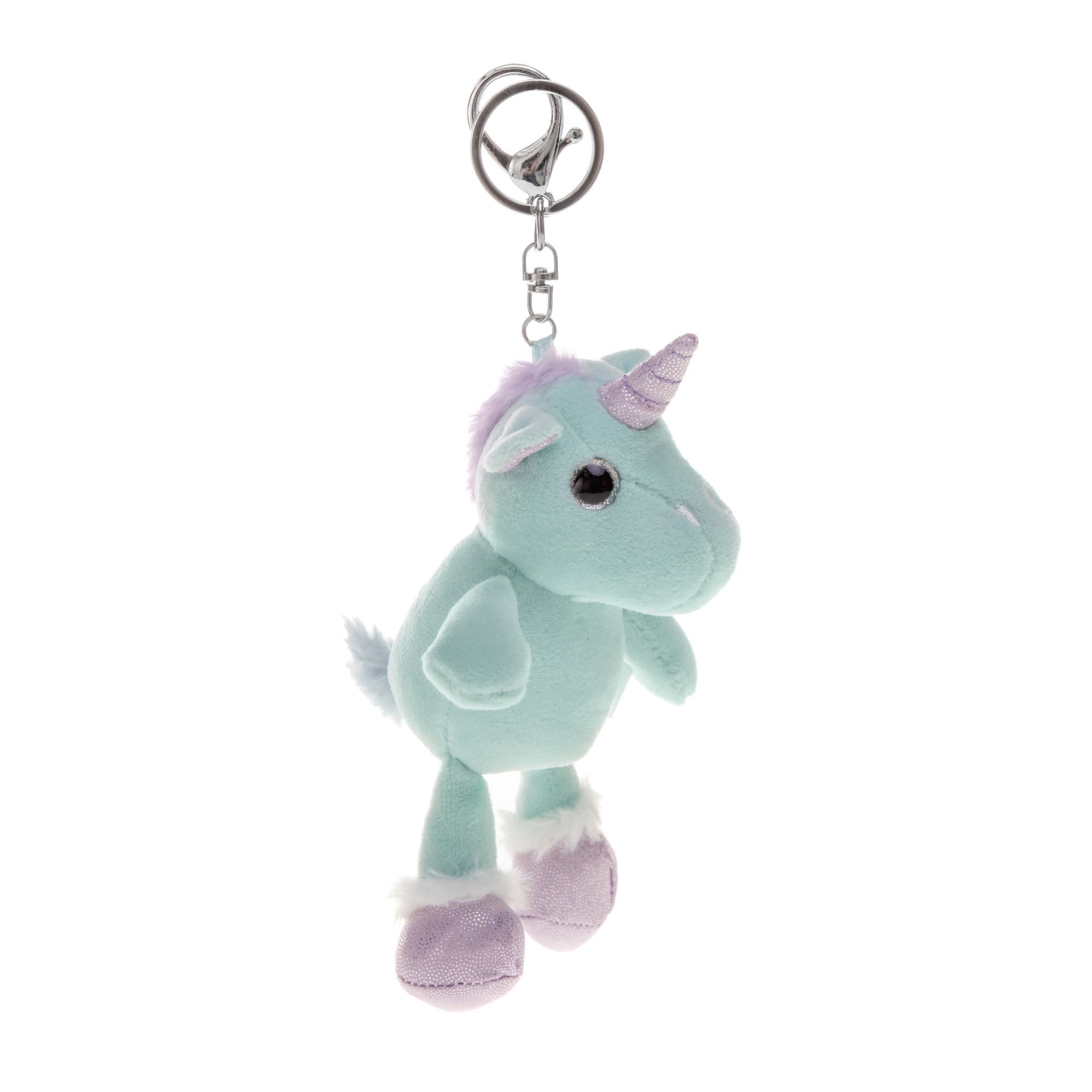 М'яка іграшка брелок Плюшевий Plush " Єдиноріг з висячими лапками " 12 см м'ятний (9717)