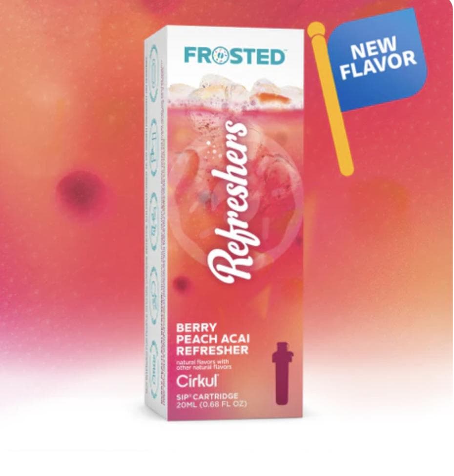 Картридж Cirkul Frosted Refreshers Ягідно-персиковий асаї освіжаючий напій Cartridges 1 шт (7098372)