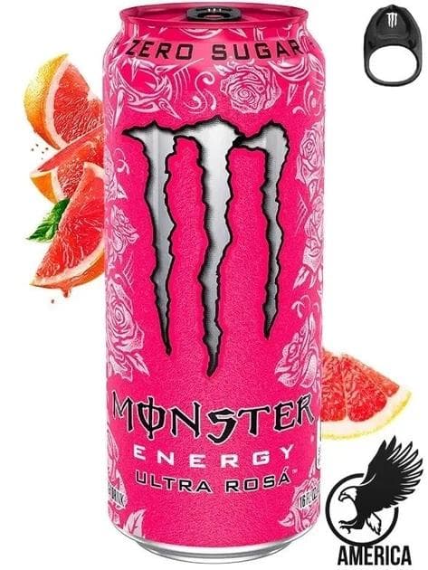 Енергетик Monster Energy Ultra Rosa 500 мл - смак рожевого грейпфрута, без цукру (0002824)