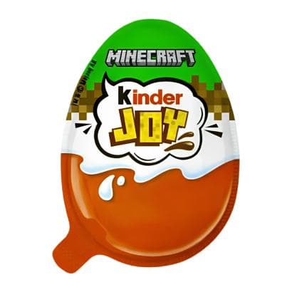 Набір Kinder Joy Minecraft Шоколадне яйце сюрприз з іграшкою - Кіндер Джой Майнкрафт шоколад 12 шт х 20г (5175/3)