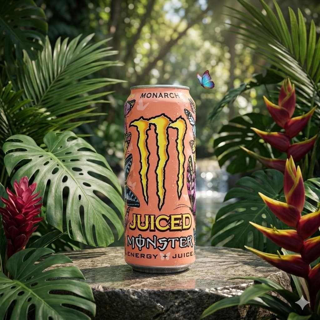 Енергетик Monster Energy Juiced Monarch 500 мл - тропічний смак, без цукру (0002818)