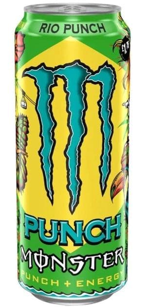 Енергетик Monster Energy Rio Punch 500 мл - тропічний смак, без цукру (0002817)