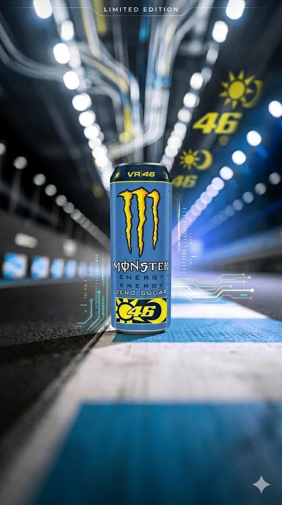 Енергетик Monster Energy Rossi VR/46 500 мл - без цукру (00028292)