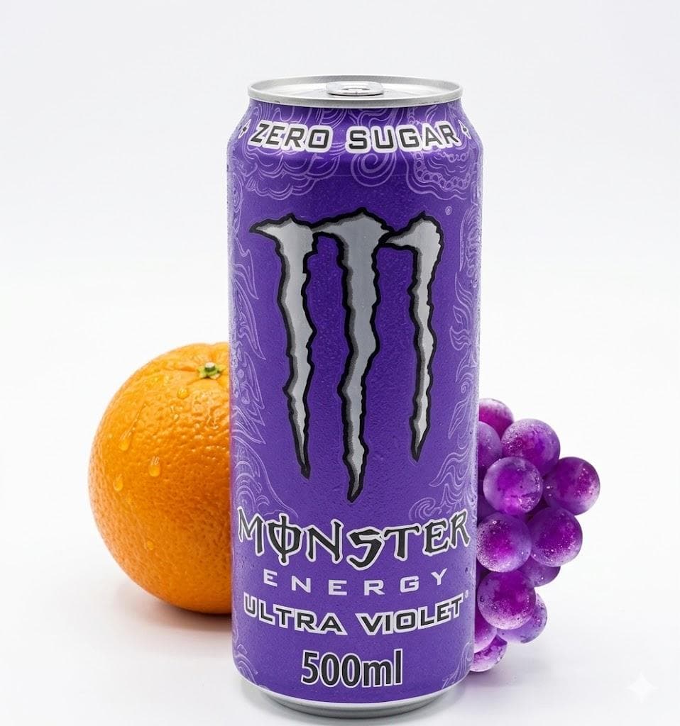 Енергетик Monster Energy Ultra Violet 500 мл - ягідно-виноградний смак, без цукру (0002816)
