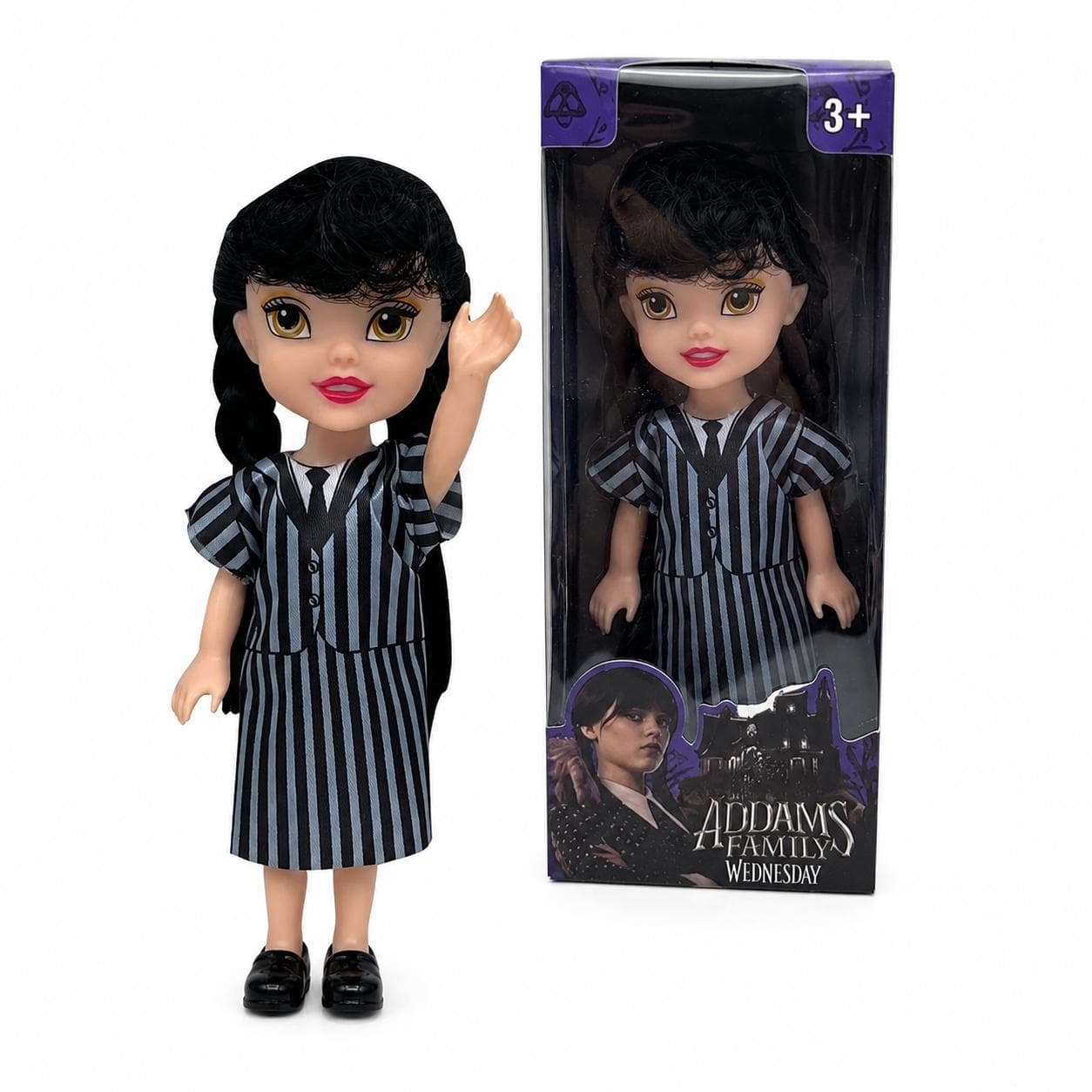 Іграшка лялька Венздей 15 см - фігурка Wednesday Addams для дітей та подарунка (1009882/1)