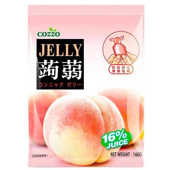 Желе порційне Cozzo Jelly Peach 160 г - персикове желе з конжаком (конняку) (544291)