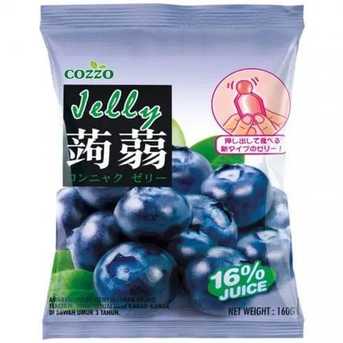 Желе порційне Cozzo Jelly Blueberry 160 г - чорничне желе з конжаком (конняку) (54427)