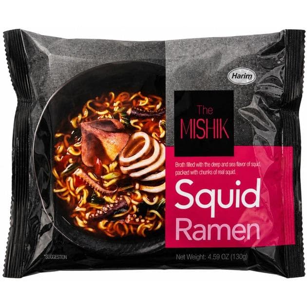 Локшина швидкого приготування Harim The Mishik Squid Ramen 130 г - корейський рамен зі смаком кальмара (5744)