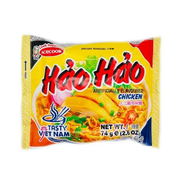 Локшина швидкого приготування Acecook Hao Hao Chicken 74 г - курячий в'єтнамський рамен (5750)