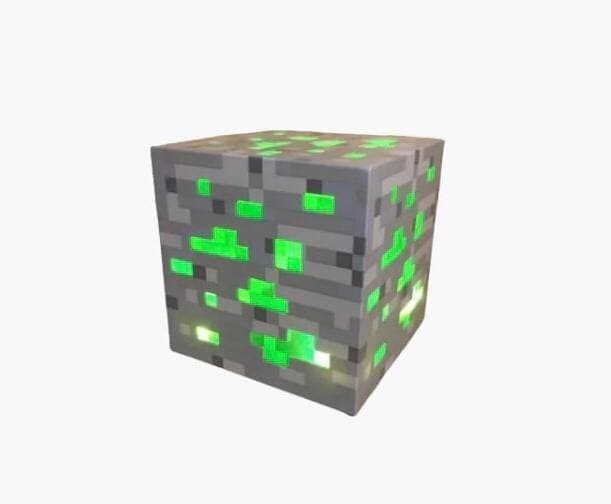 Нічник Майнкрафт Куб Зелений LED Minecraft 8х8 см (6270)